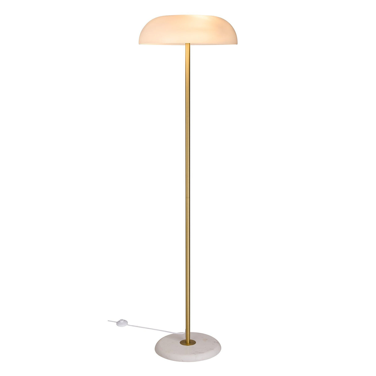 Glossy Vit Golvlampa