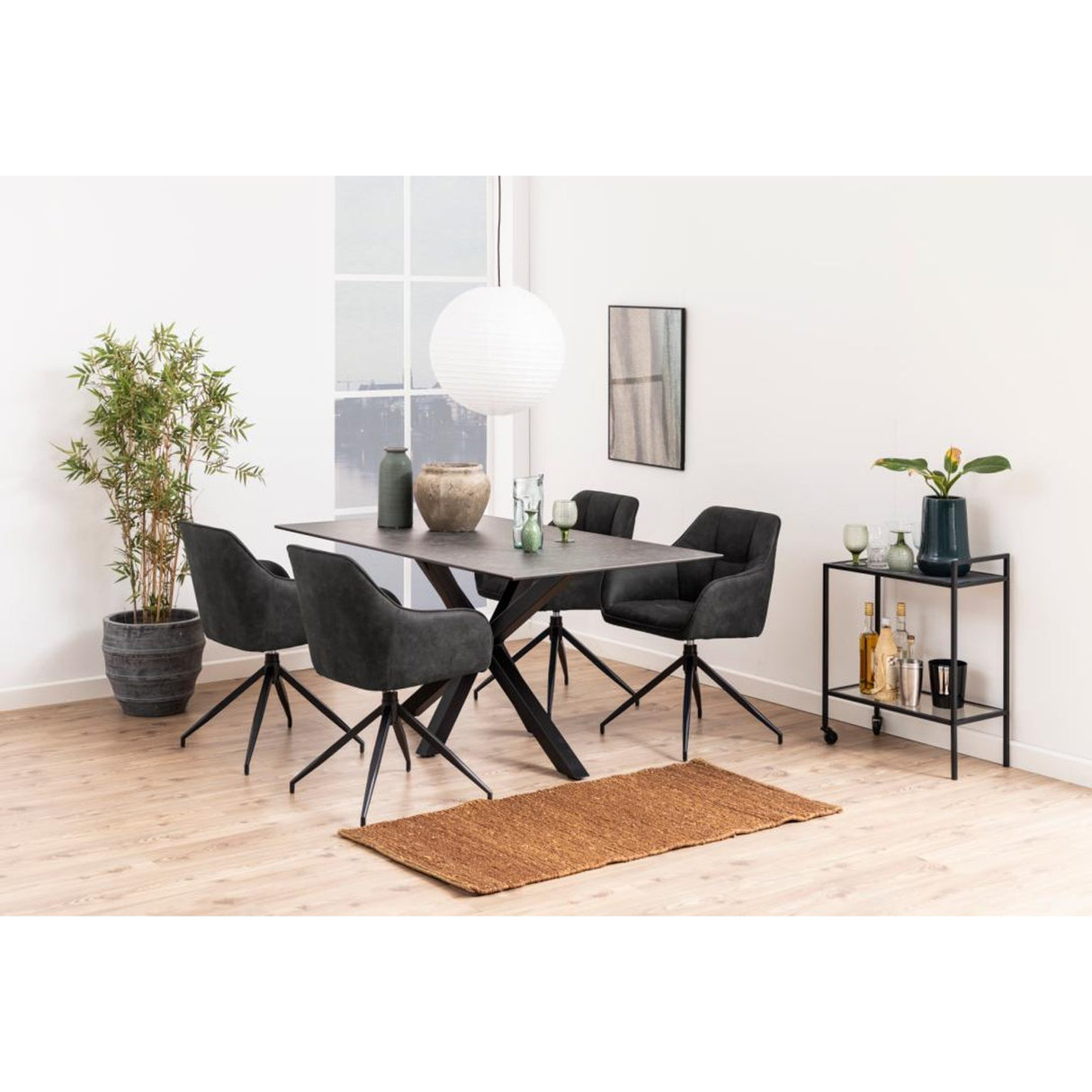Verdun Matbord 160x90 cm Svart Fairbanks
