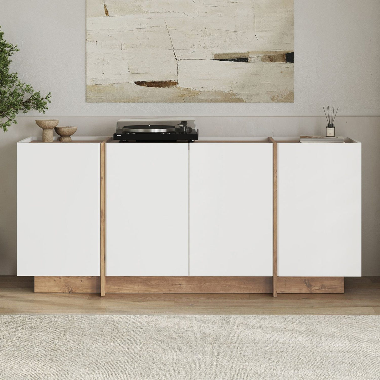 Dant Konsolbord Vit Atlantic Pine