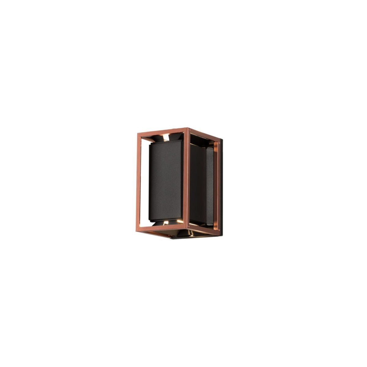 Vale 2xGU10 Svart/Koppar Vägglampa Ute
