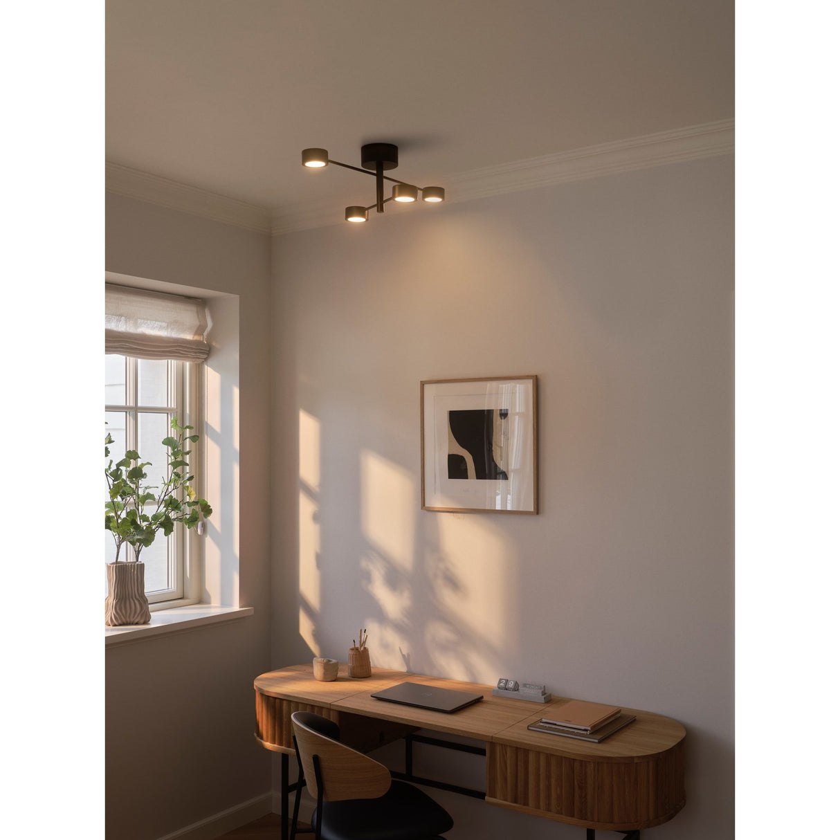 Clyde Flex 4-Rail Svart Spotlight