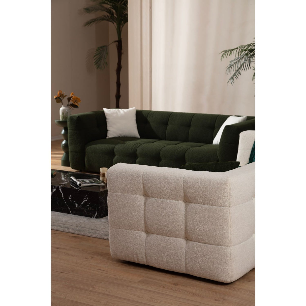 Bamako (235 x 100 x 72 cm) 3-sitssoffa Beige