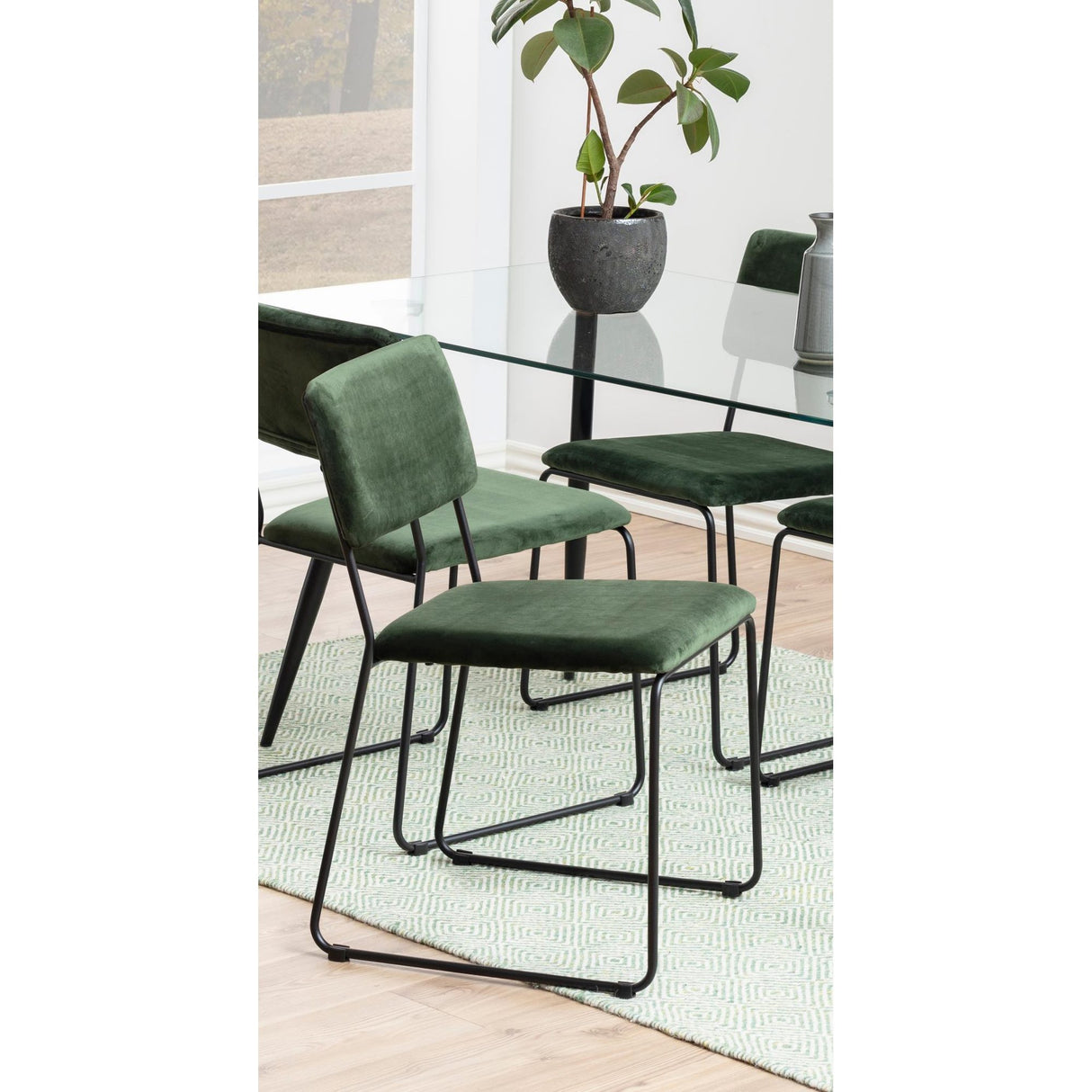 Lima Matstol Vic tyg Skogsgrön