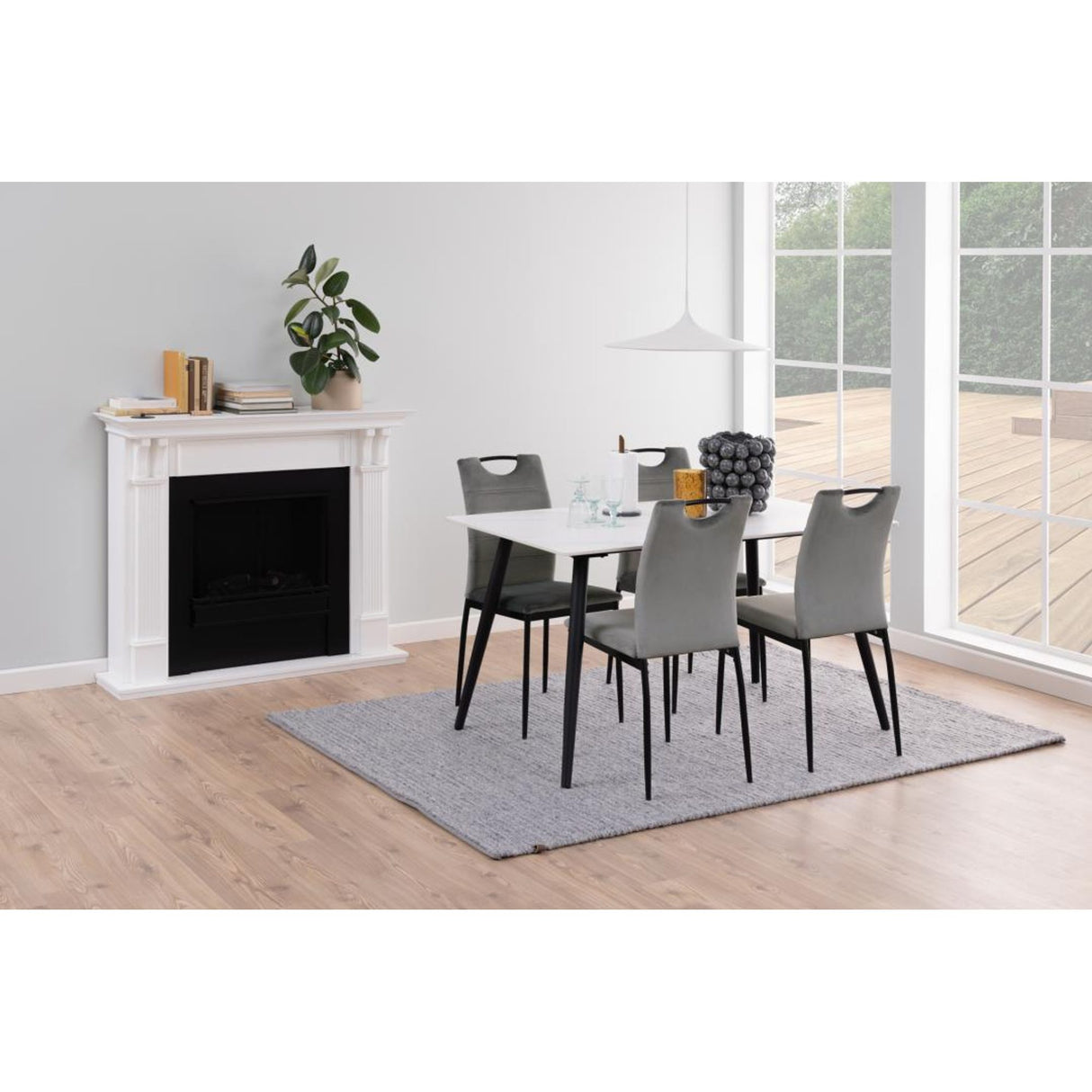 Mia Matstol Dublin Tyg Mörkgrå