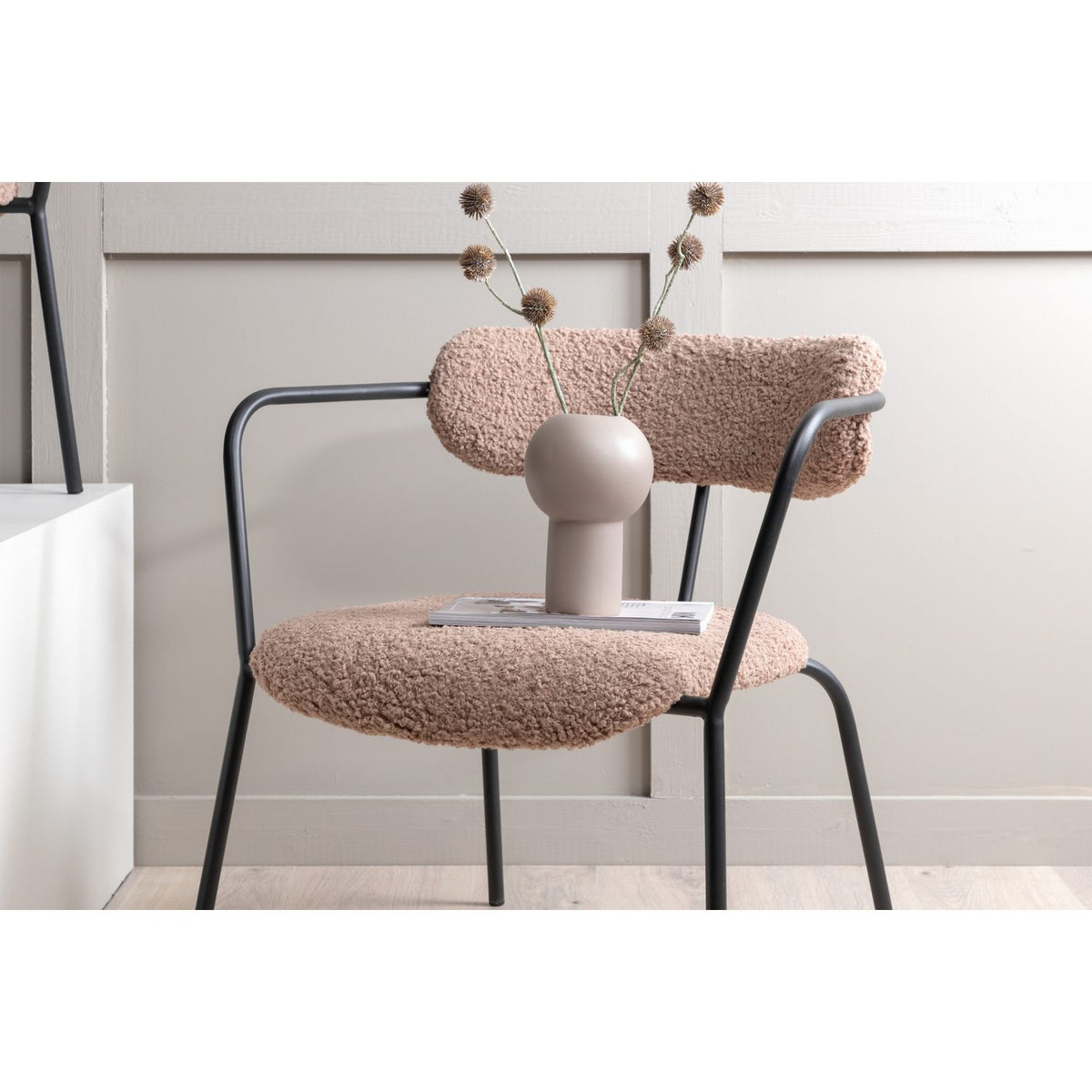 Duffy Fåtölj Brun, Polyester teddy