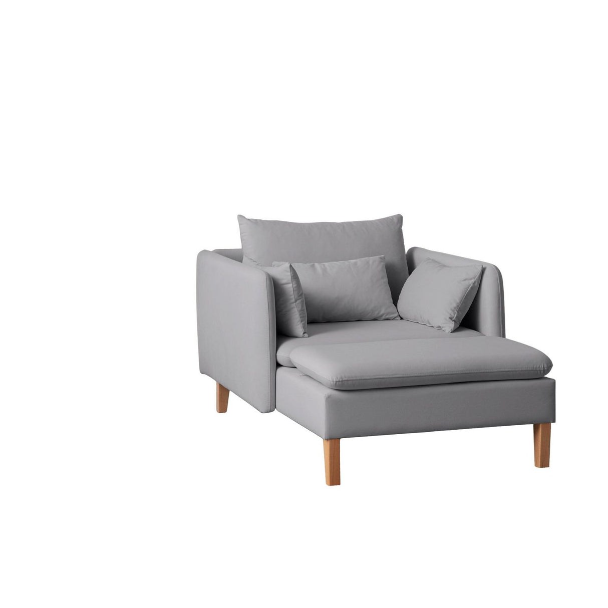 Flexy (105 x 75 x 150 cm) Öronlappsfåtölj Grå