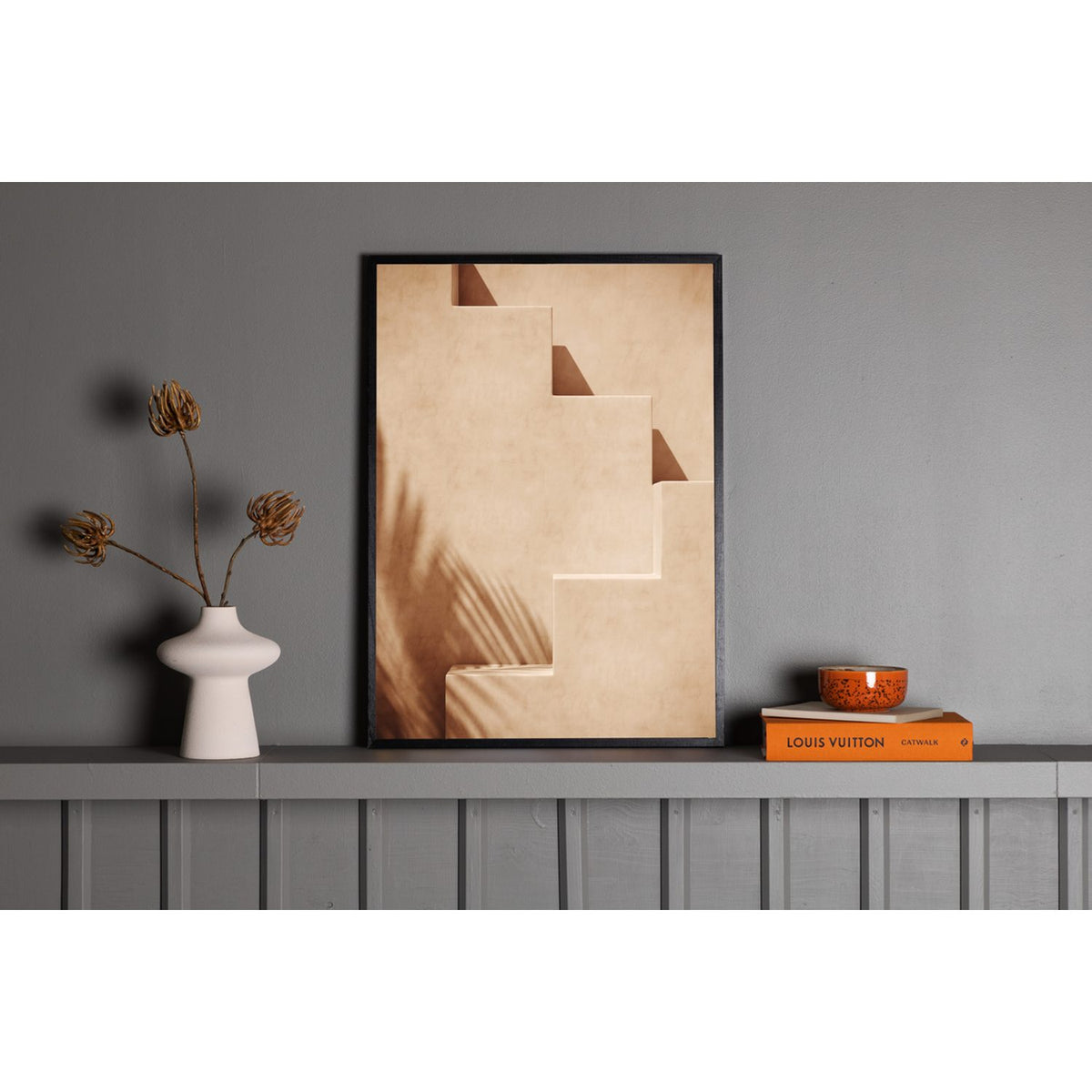 Trappor Poster Beige, 30 x 40 cm