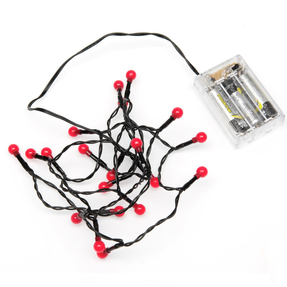 Cherry LED Timer 6h Ljusslinga Inomhus 50 Lampor (3.92m), Röd