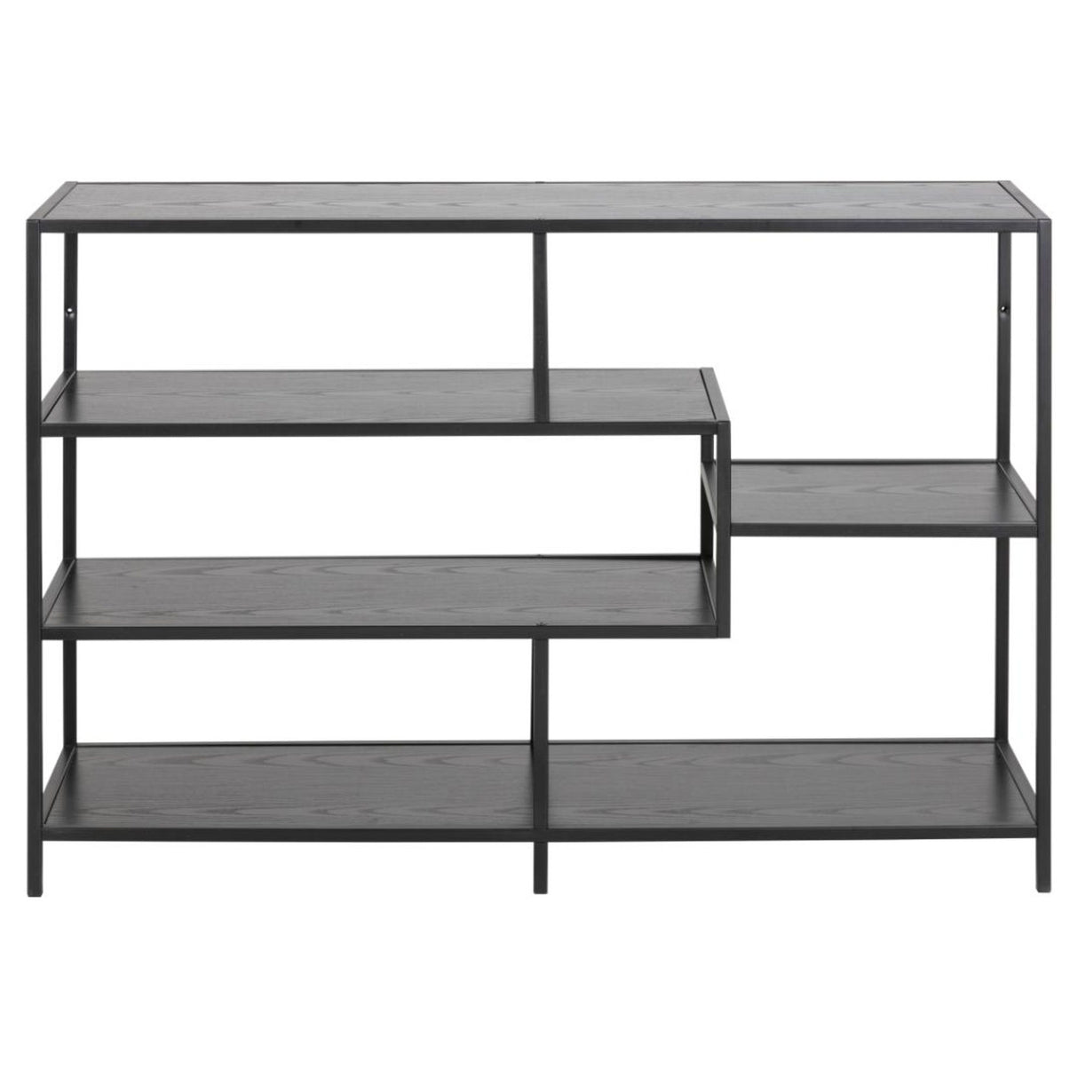 Notting Hill Bokhylla 78x114x35 cm Svart Ask