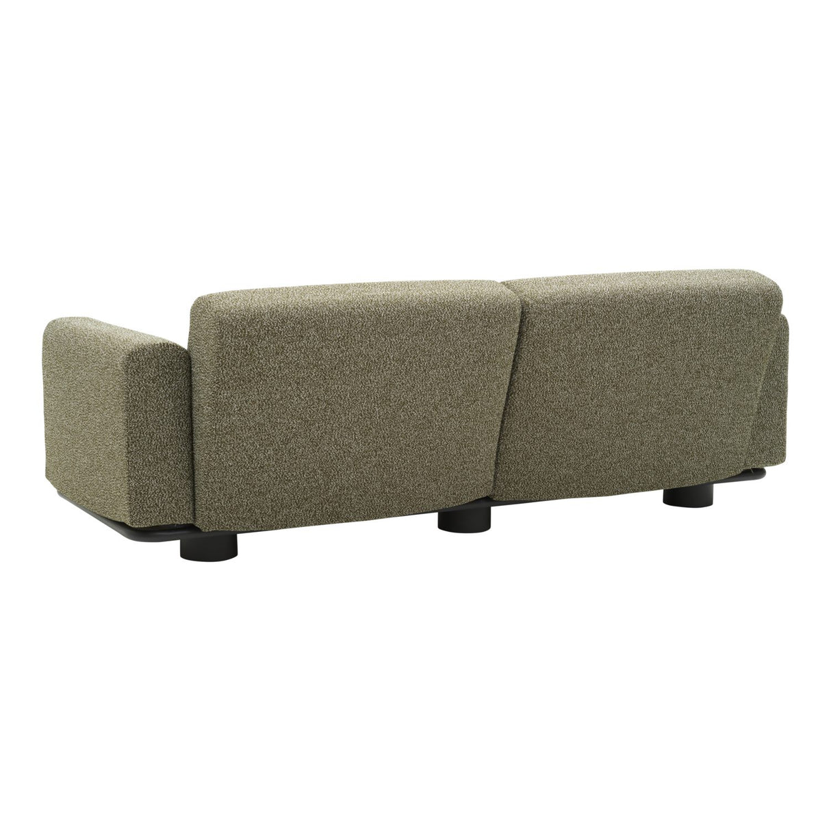 Bolster 2,5-sits Soffa 209x94 cm Antracit/Teddy Verde