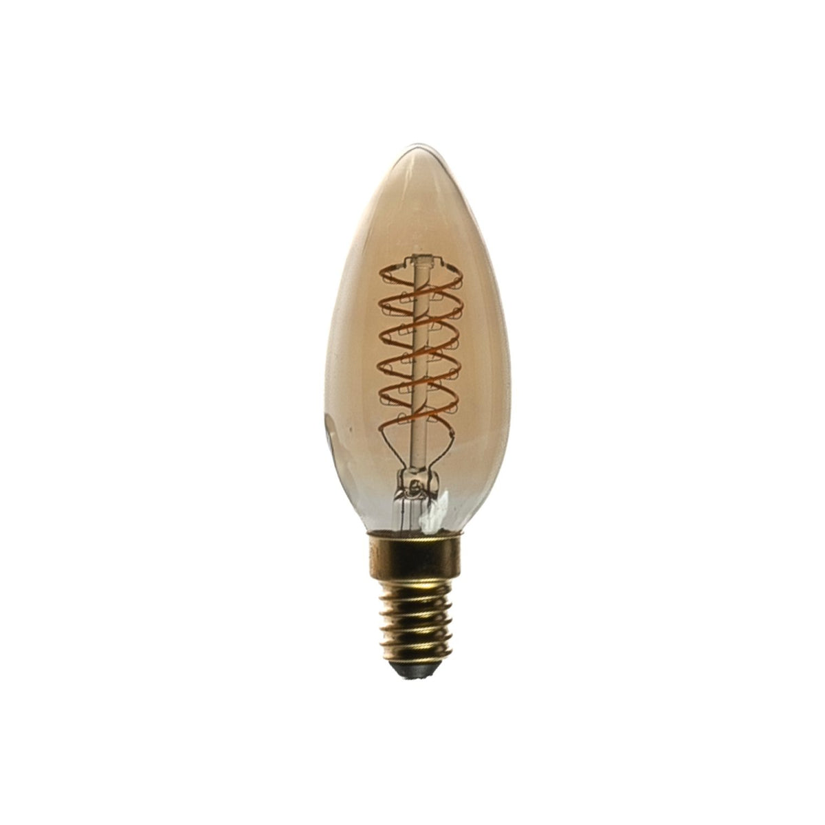 Glödlampa B35 SPIRAL-LED P45 Glödlampa Gul