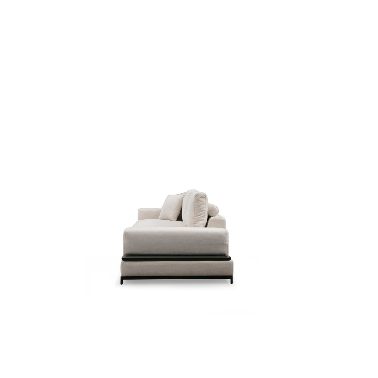 Ghent med sidobord (320 x 102 x 84 cm) Beige 4-sits soffa
