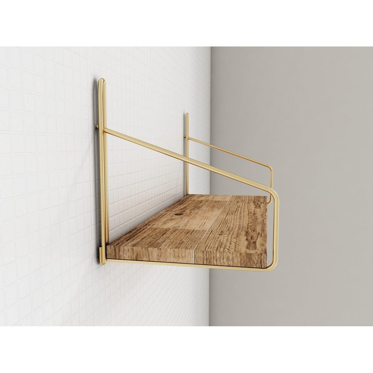 Belos 029 guld / brun Vägghylla