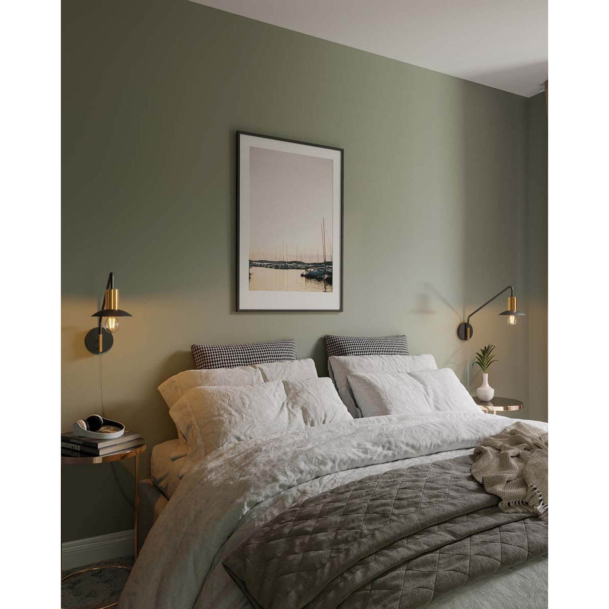 Quinn Vägglampa Kort