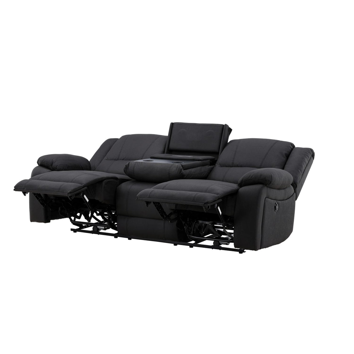 Singapore Reclinersoffa Svart