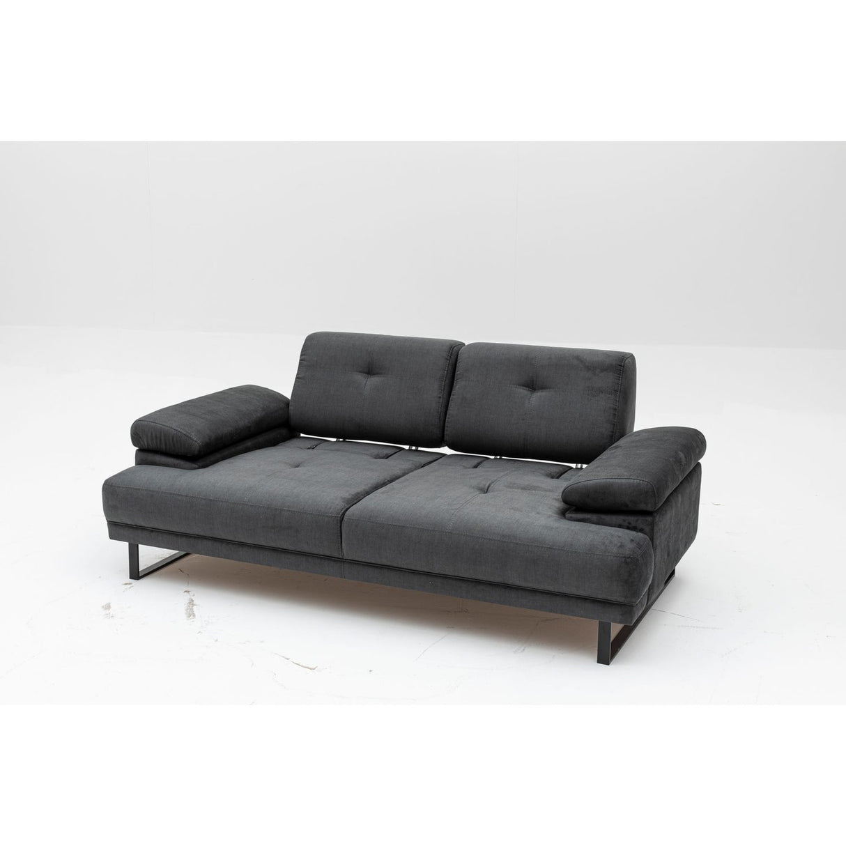 Kingston (199 x 99 x 83 cm) 2-sits bäddsoffa Antracit