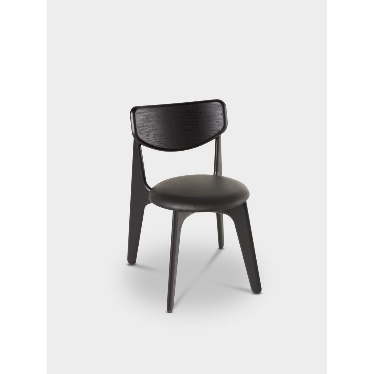 Slab Matstol Upholstered Black