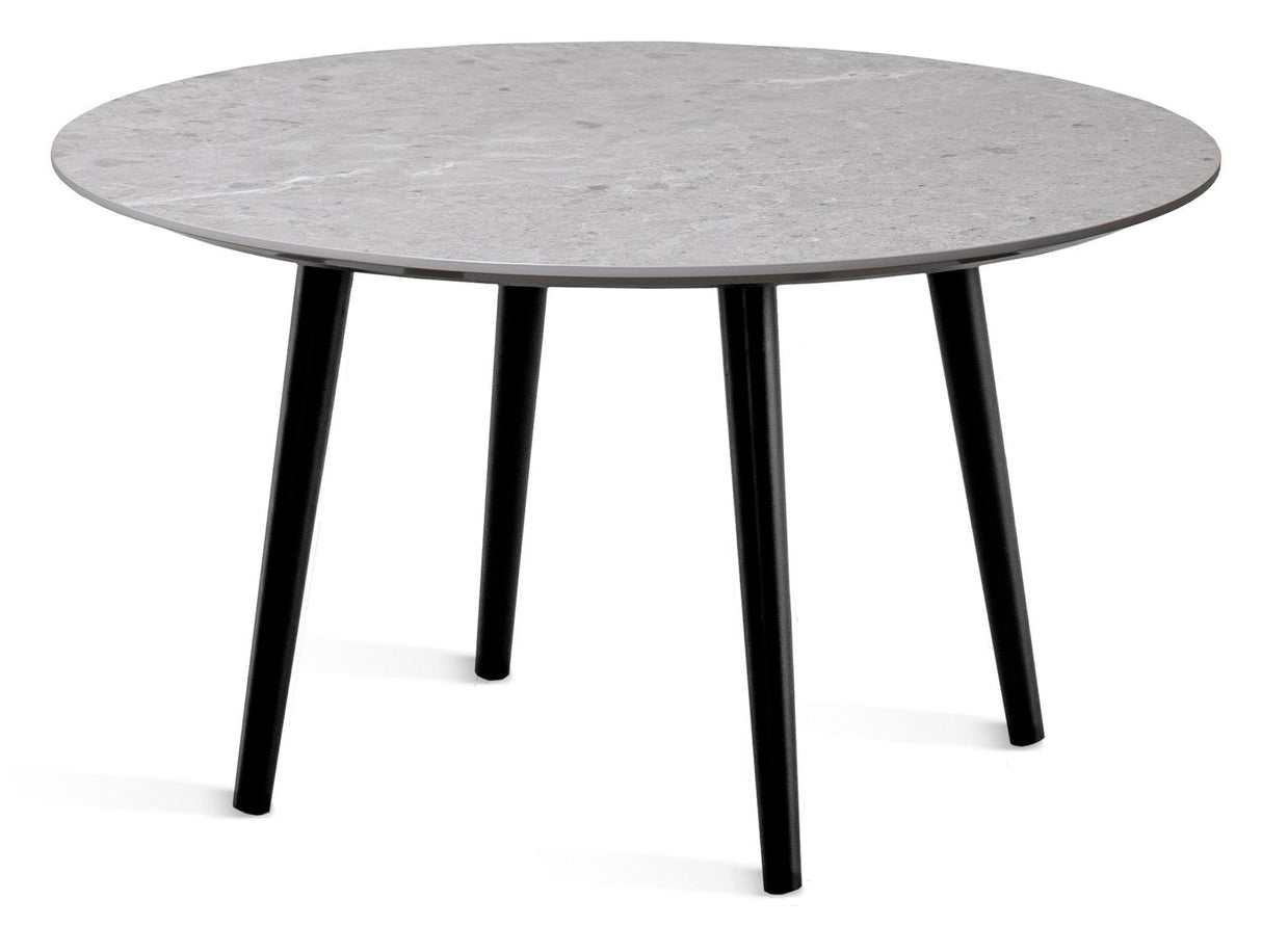 Miles Soffbord Ø 80 cm Runt Sandstenslaminat, Fyra träben