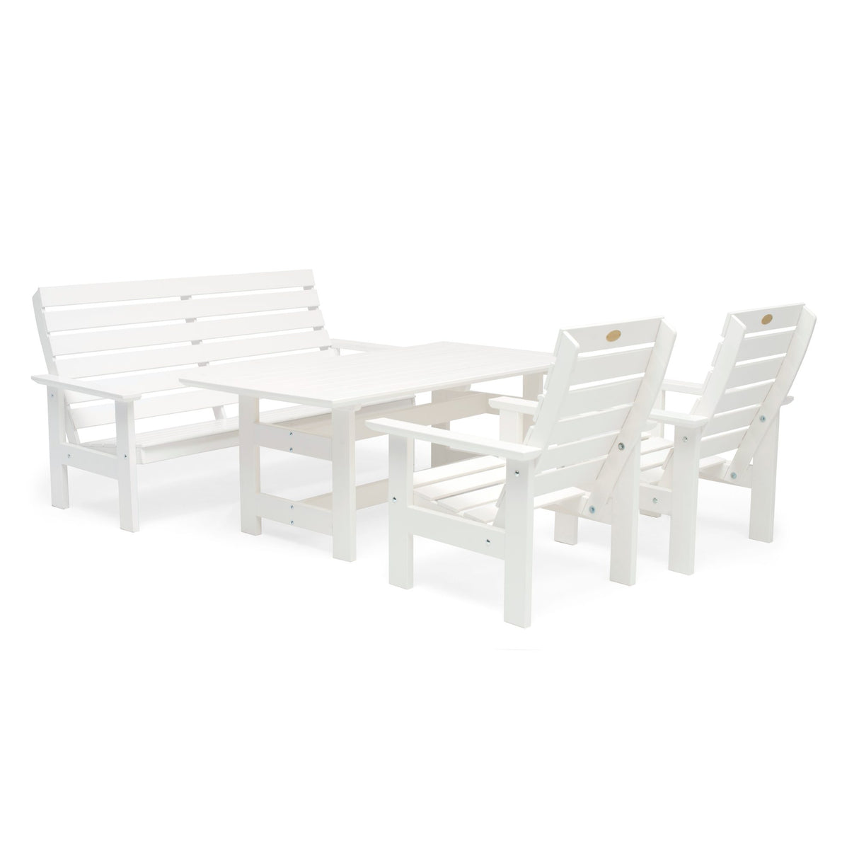 Herrgård Utebord 90x165 cm Vit