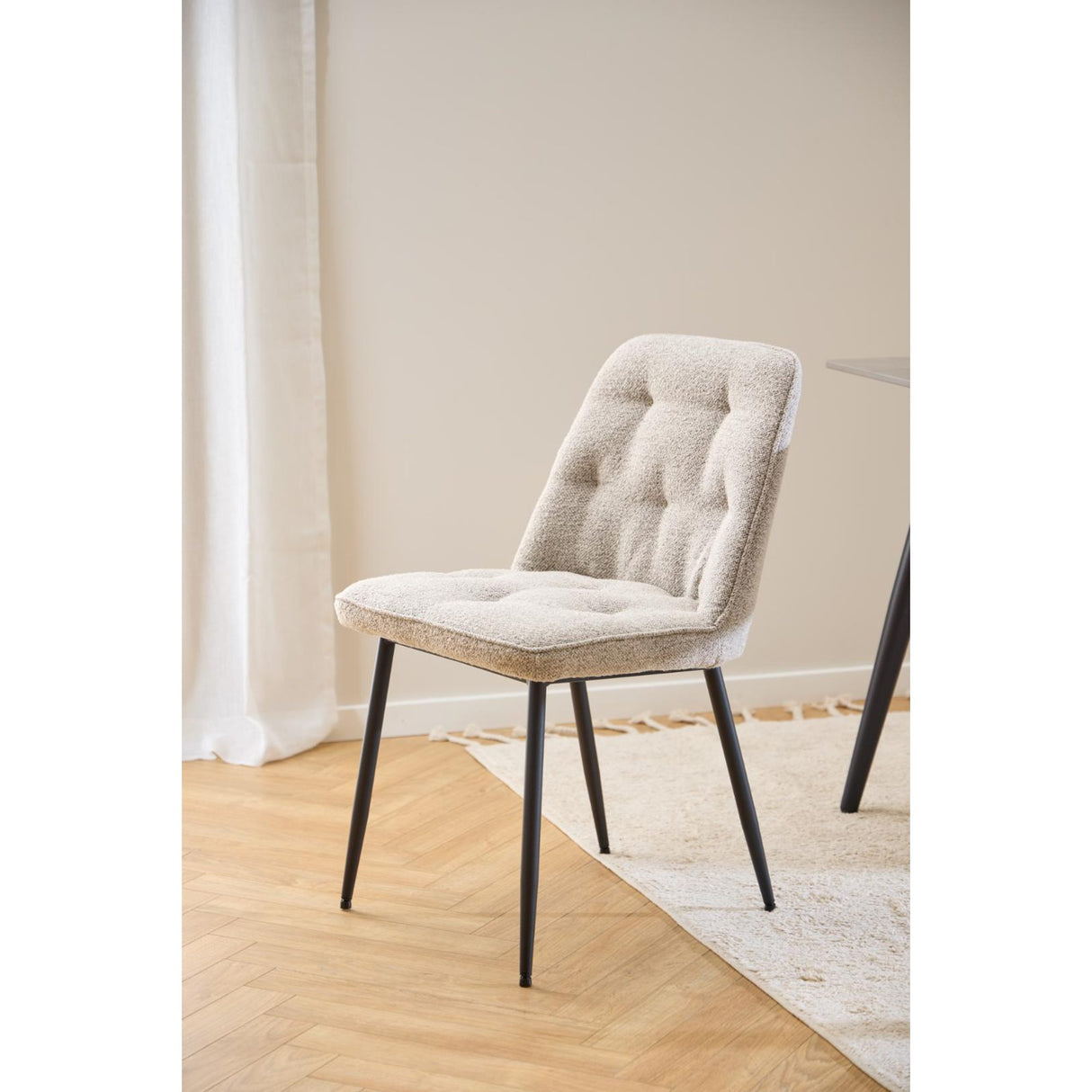 Toulon Matstol Monza tyg Beige