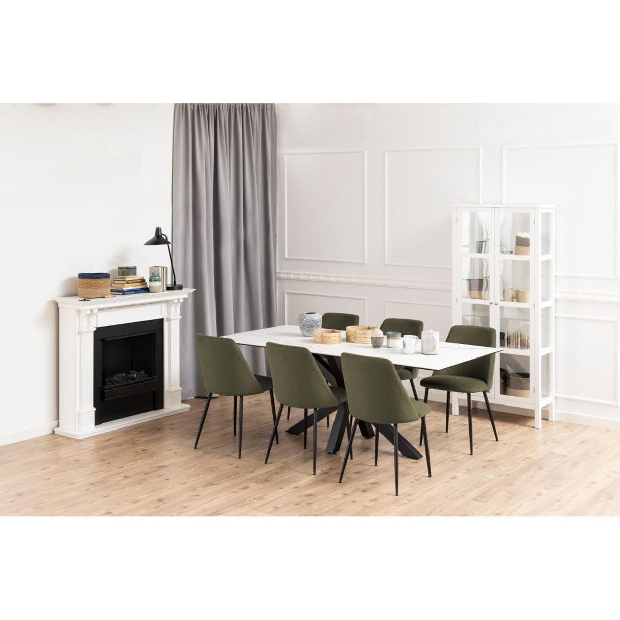 Courtney Matstol Loyd tyg Olivgrön