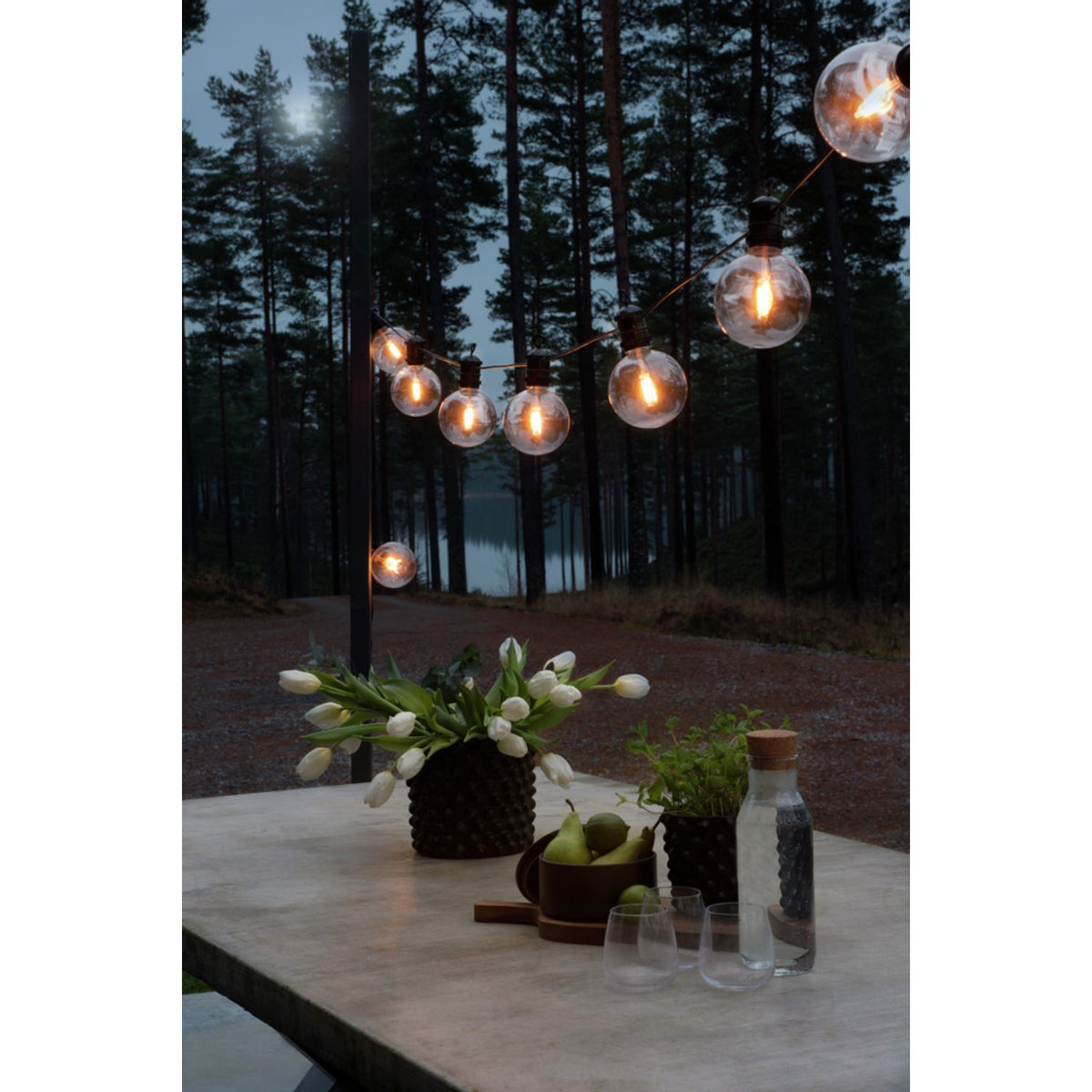 Tilläggsslinga för 2394, 10 Amber LED Ljusslinga Ute