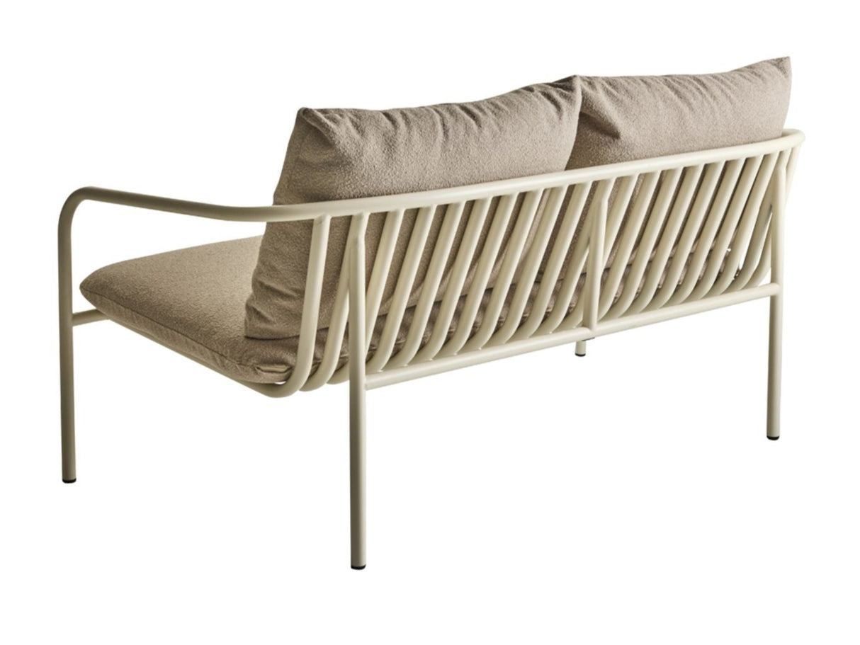 Bendt 2-sits Utesoffa Pearl White/Teddy Beige