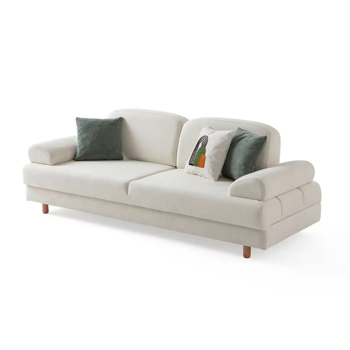 Tupelo 3-sits bäddsoffa Vit