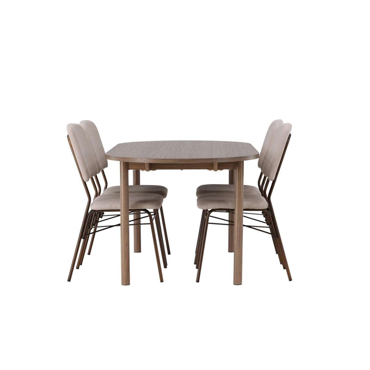 Andy, Seda Oval matgrupp Beige,Brun, Natur, 180 x 90