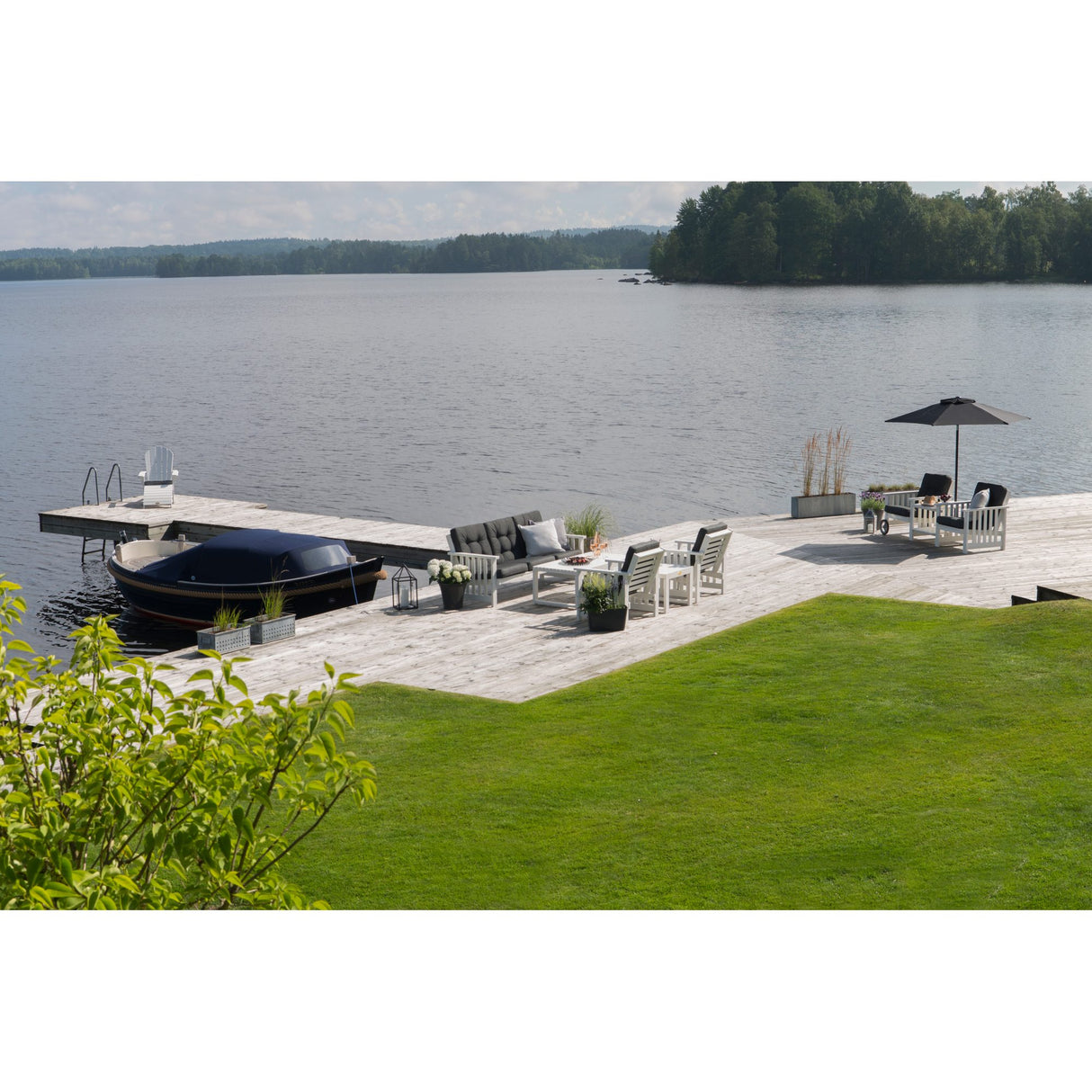 Gotland Utefåtölj Vit