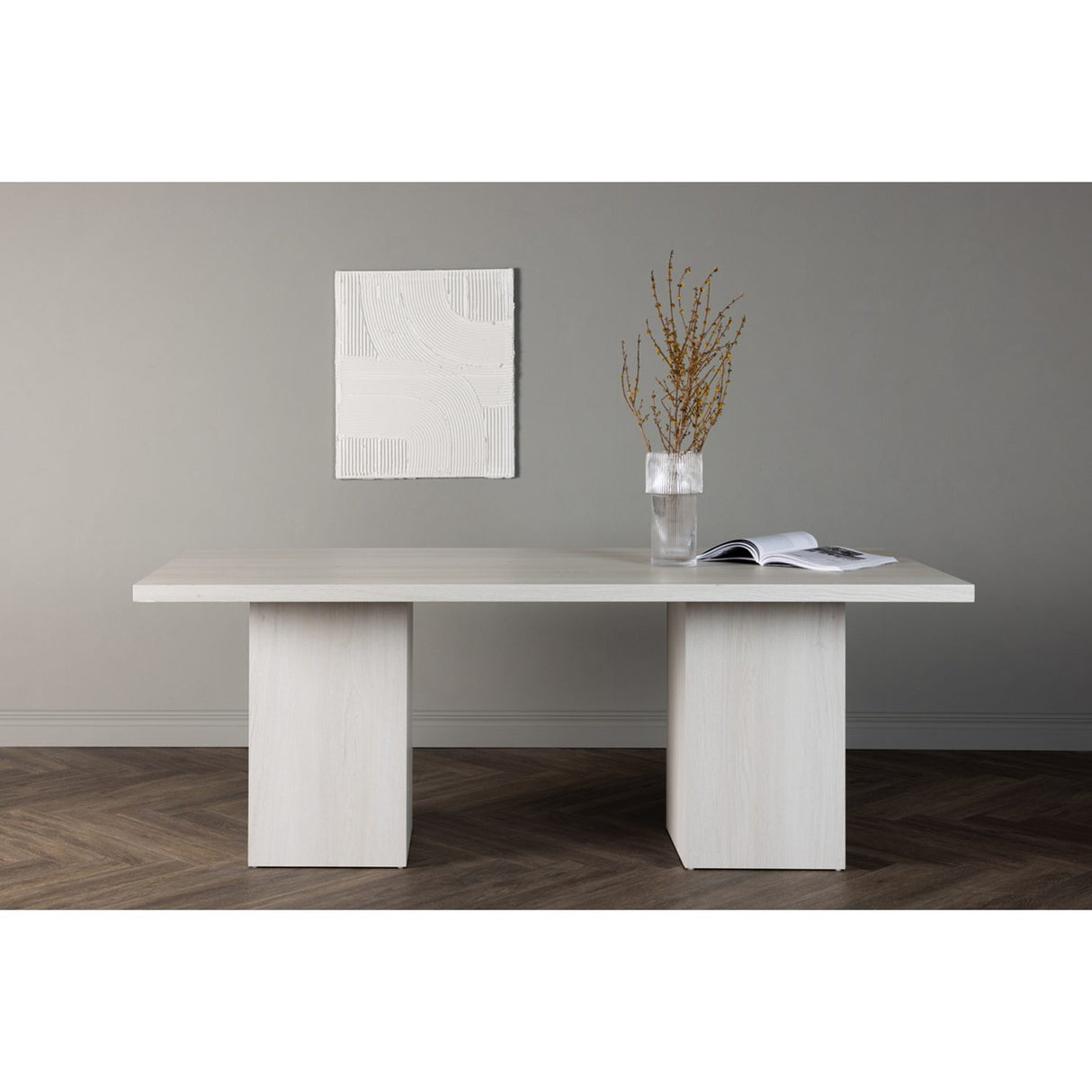 Olga Rektangulärt matbord Vit, 90 x 200