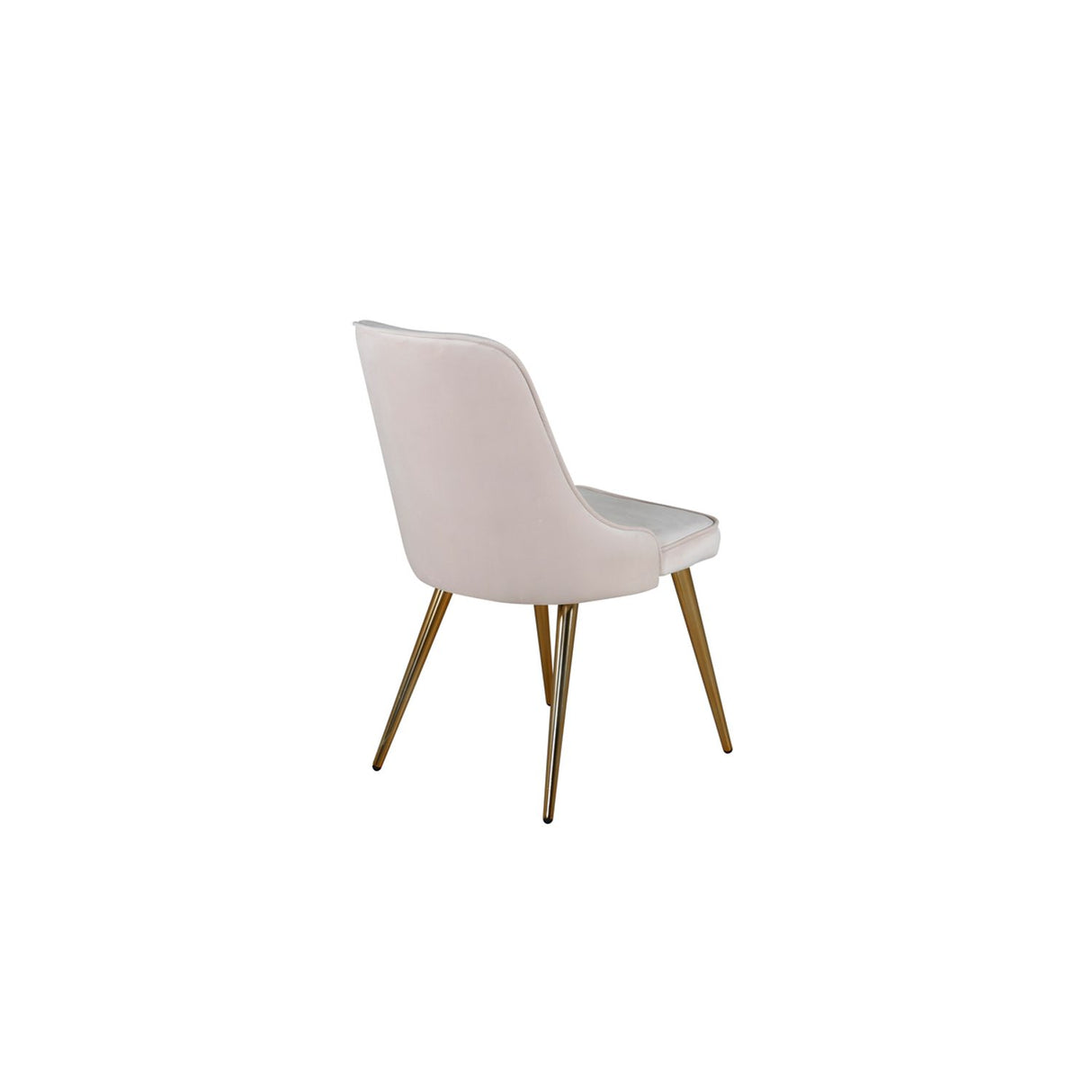 Velvet Deluxe Matstol Beige, Polyestersammet
