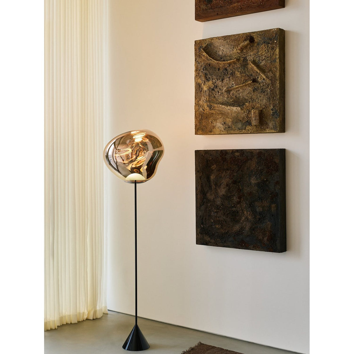 Melt Cone Slim Golvlampa Copper