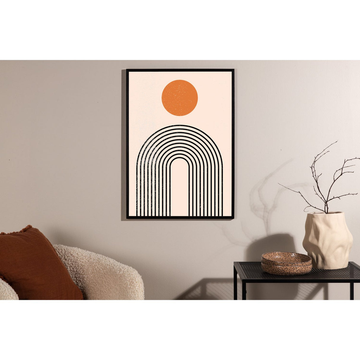 Tempel Poster Beige, 21 x 30 cm