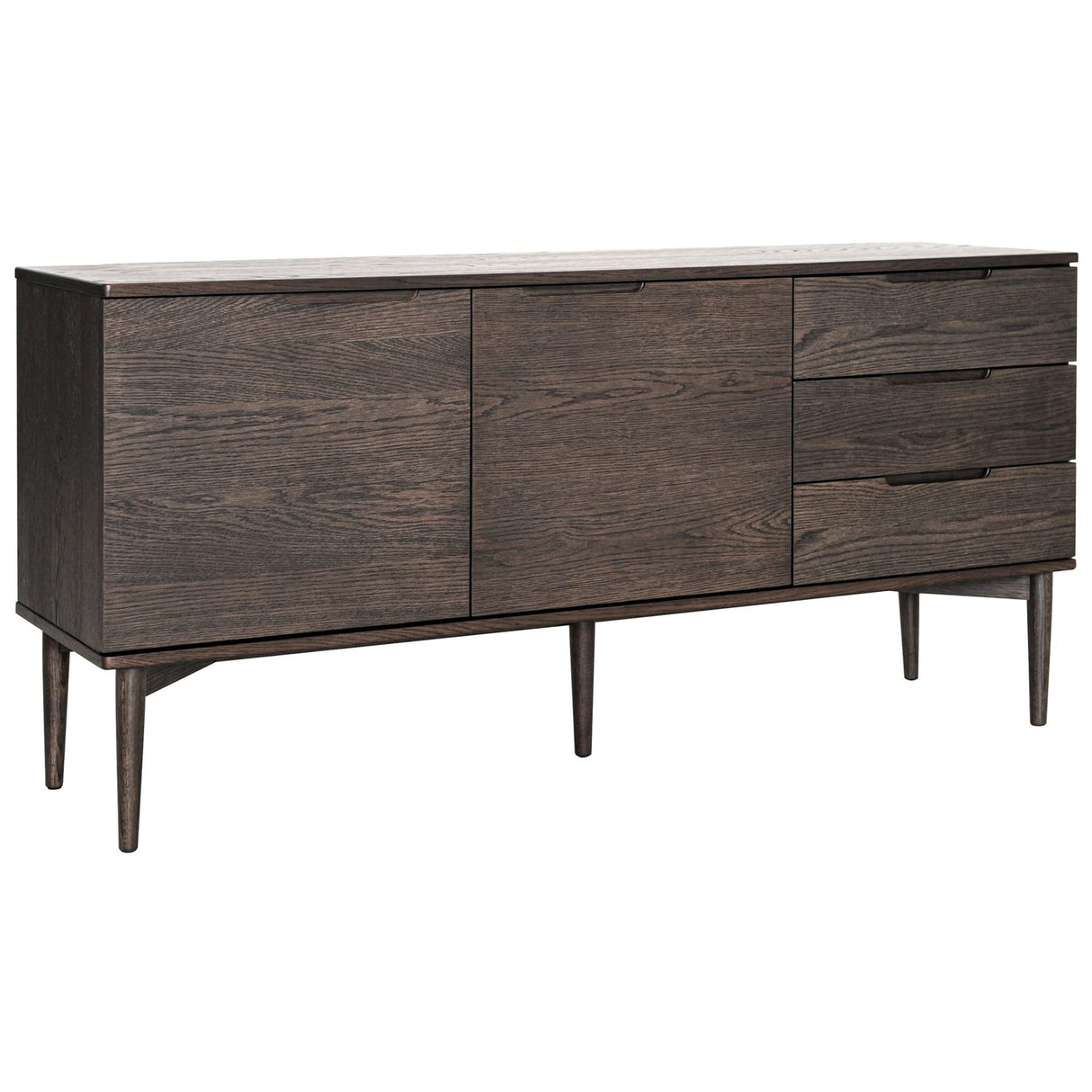 Karmöy 2+3 Sideboard Brunlackad
