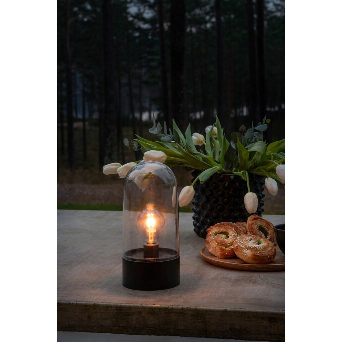 B/O Lanterna LED Timer 6h Dekorationslampa Ute