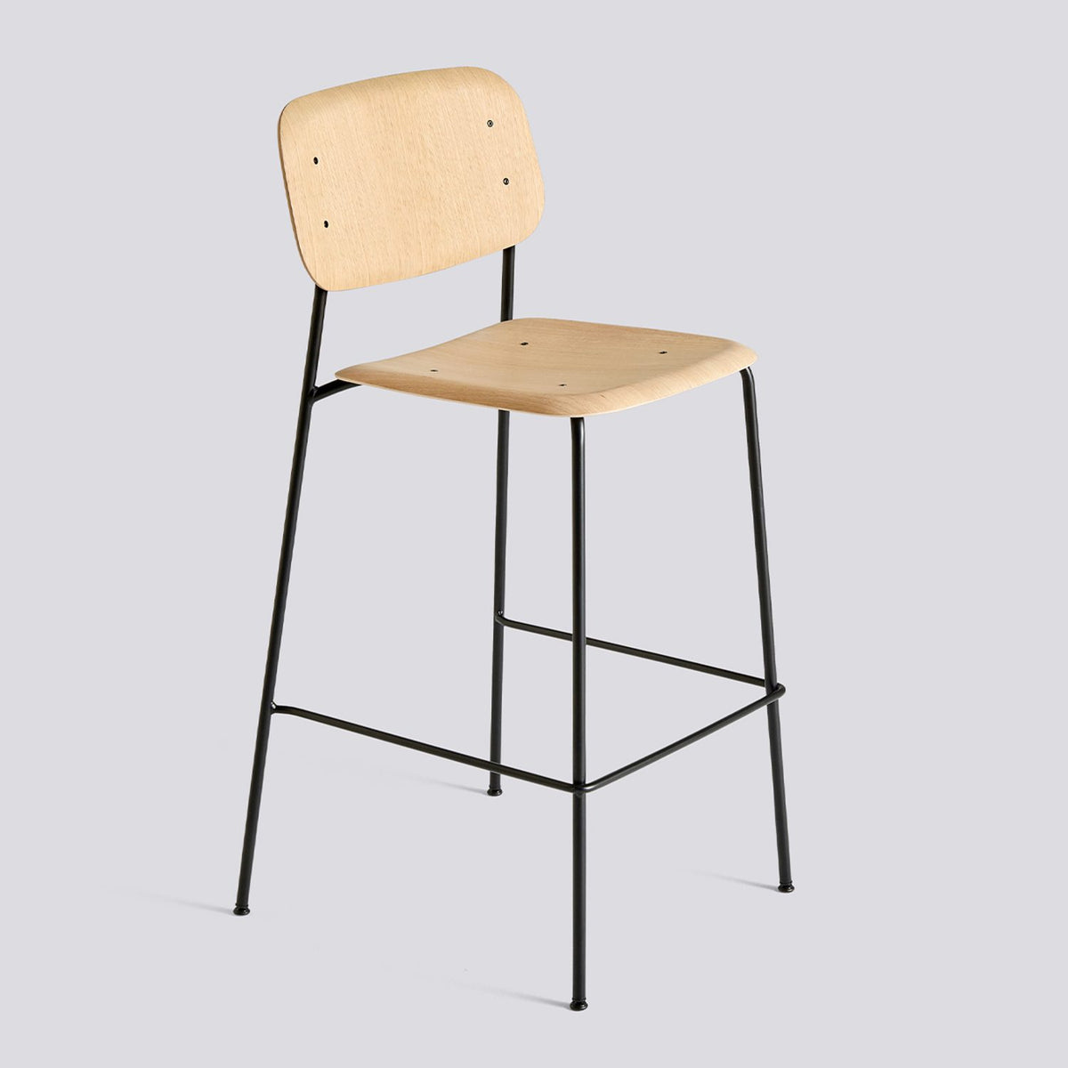 Soft Edge 90 75 cm Barpall ekfaner med vattenbaserad lack