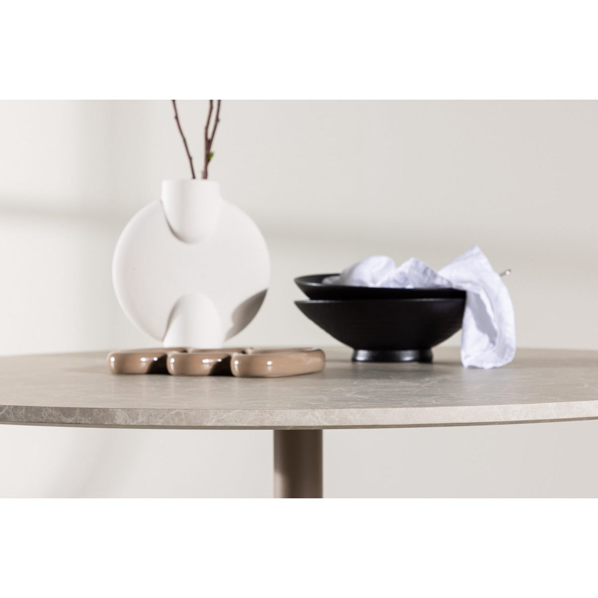 Lycke Runt matbord Beige, 110