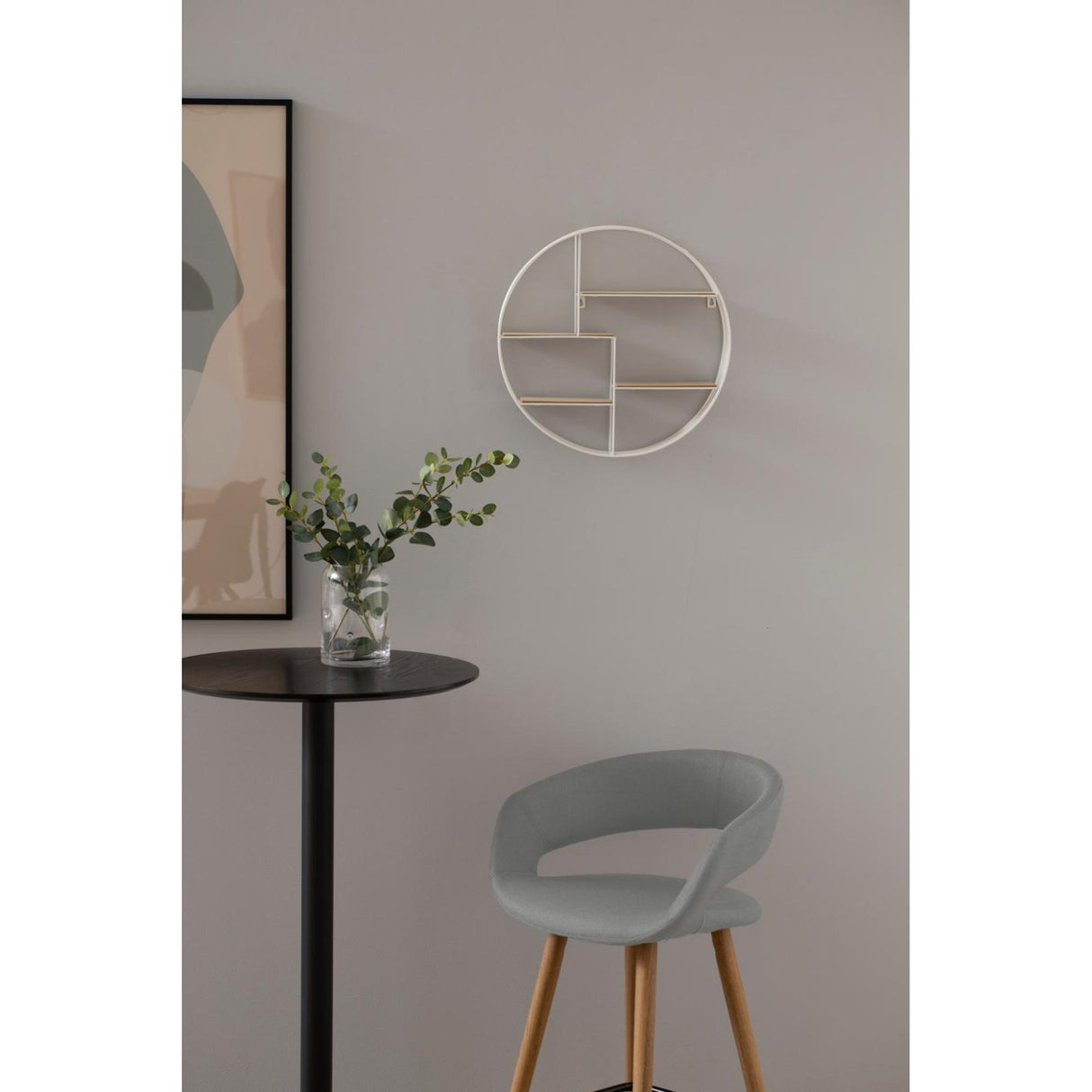 Tracy Barstol Corsica tyg Ljusgrå