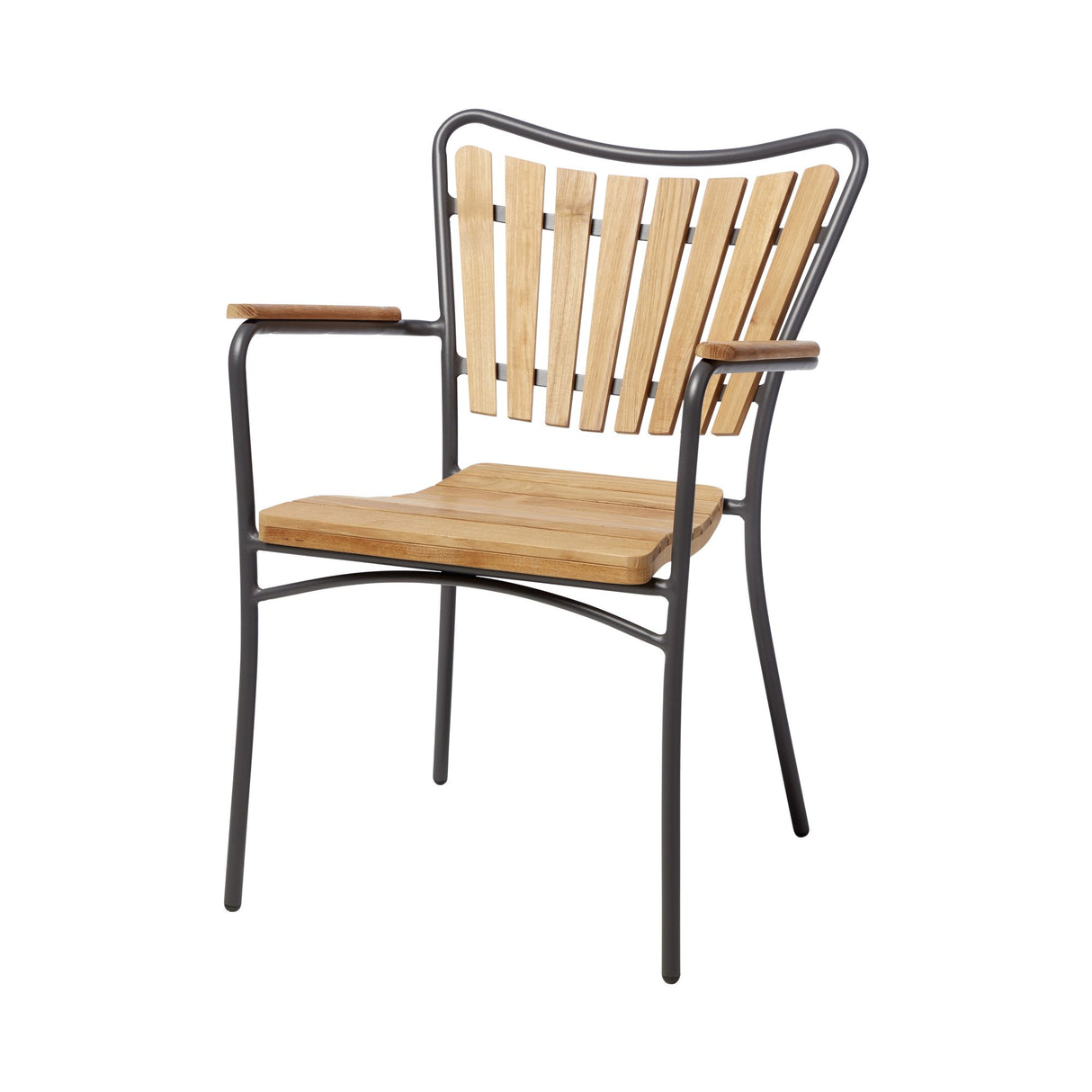 Ellen Trädgårdsstol i Teak och Aluminium Antracit