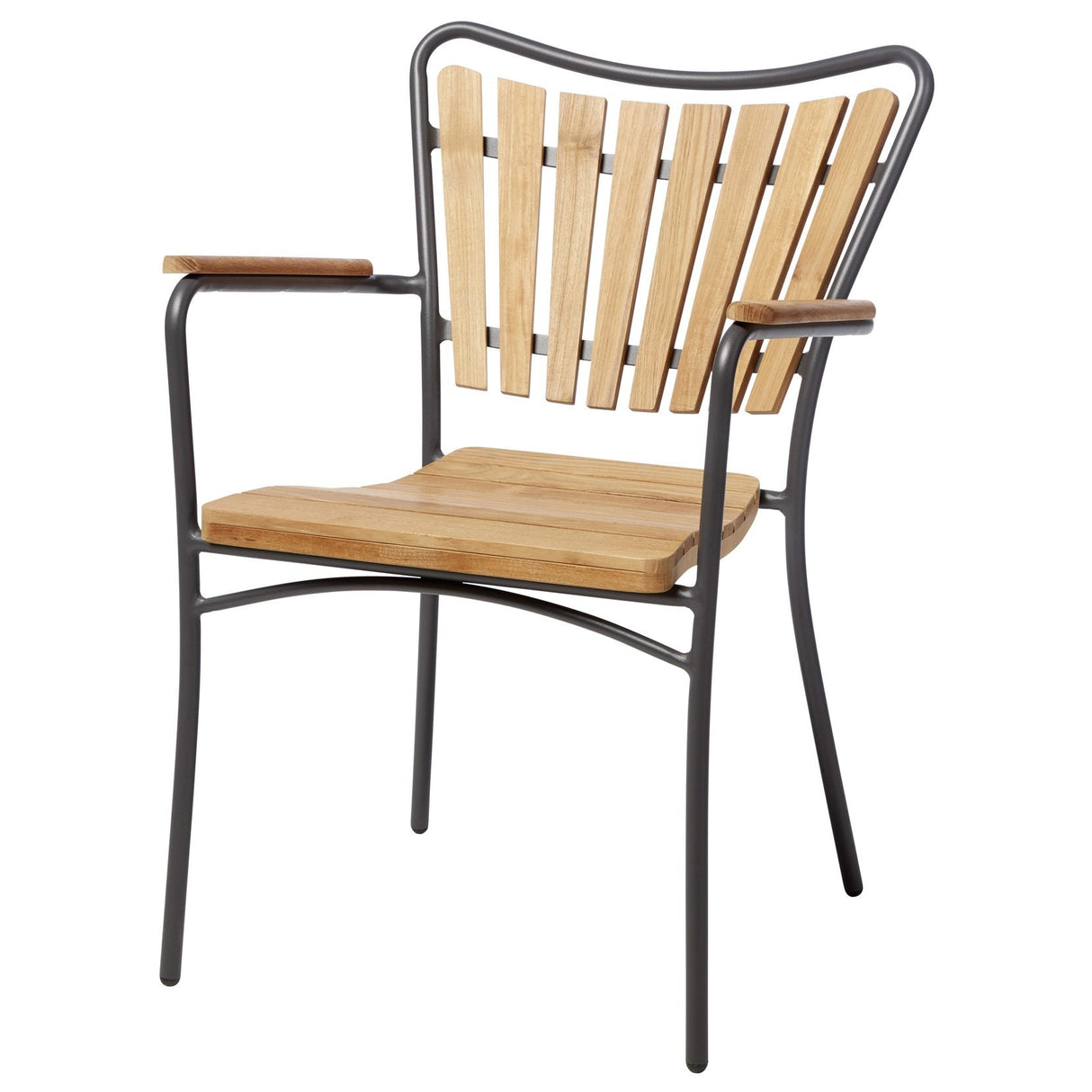 Ellen Trädgårdsstol i Teak och Aluminium Antracit
