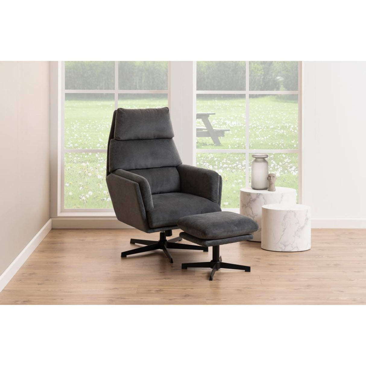 Cenon Satsbord 40x33x48 cm Carrara-marmor