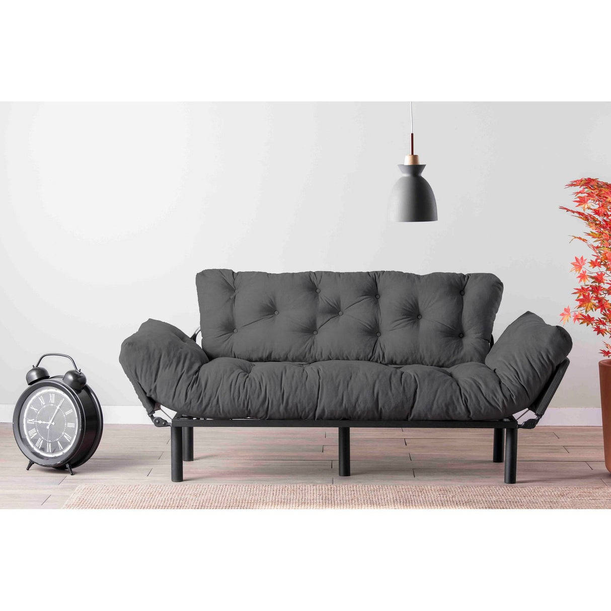 Gaborone Triple (185 x 85 x 70 cm) Grå 3-sitssoffbädd