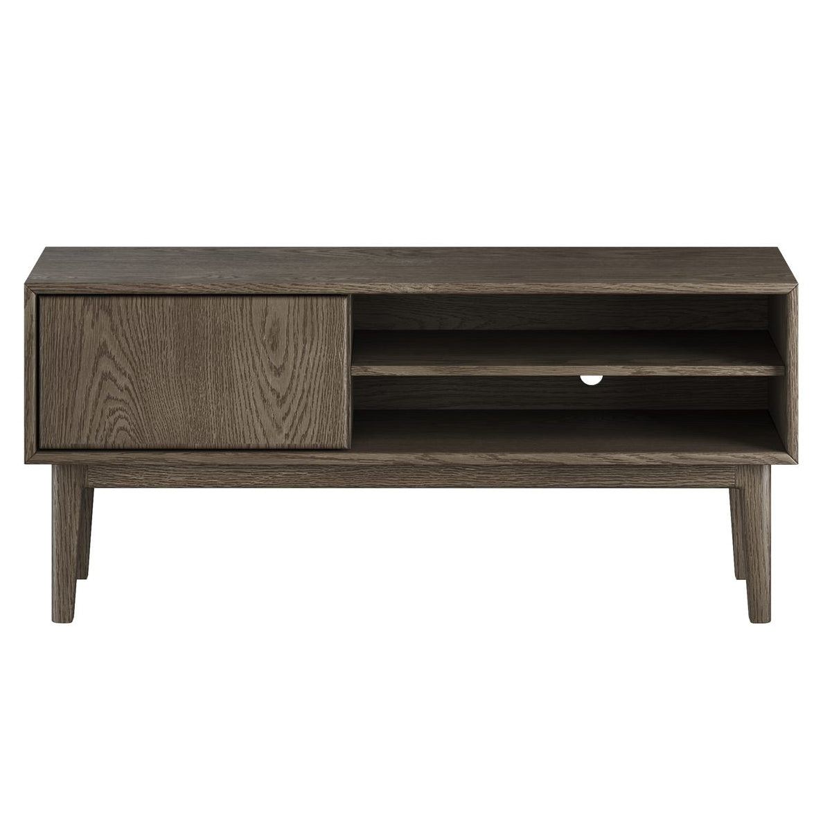 Broholm Solid TV-bänk 124x55 cm Rökoljad Ek