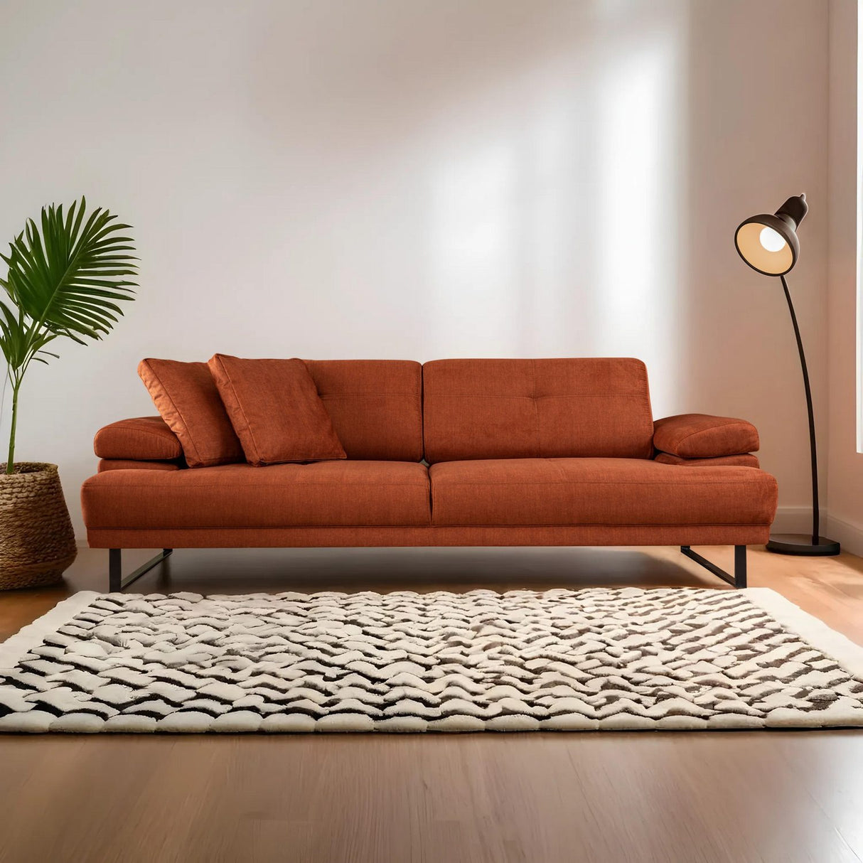 Quito (239 x 99 x 83 cm) 3-sits bäddsoffa Orange