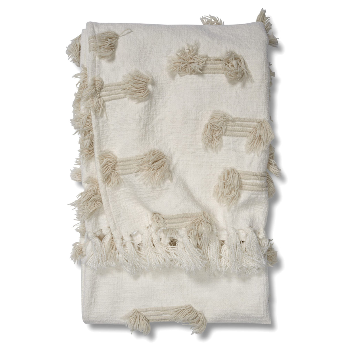 Rope 130x170 cm Pläd Vit/Birch