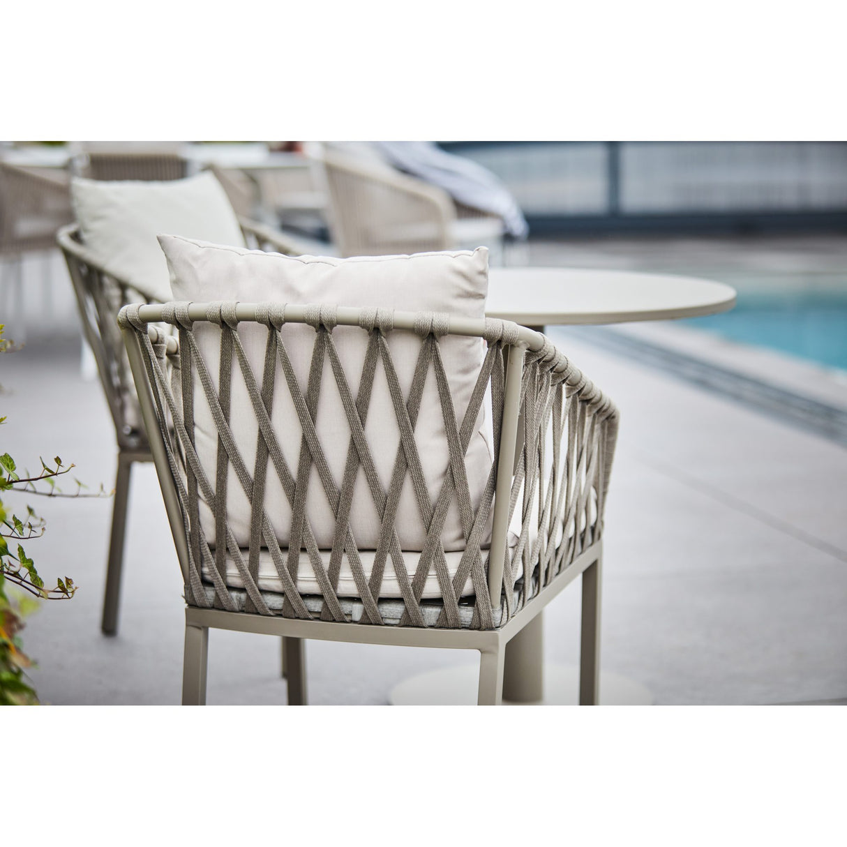 Jet Set Utestol Beige 2-pack