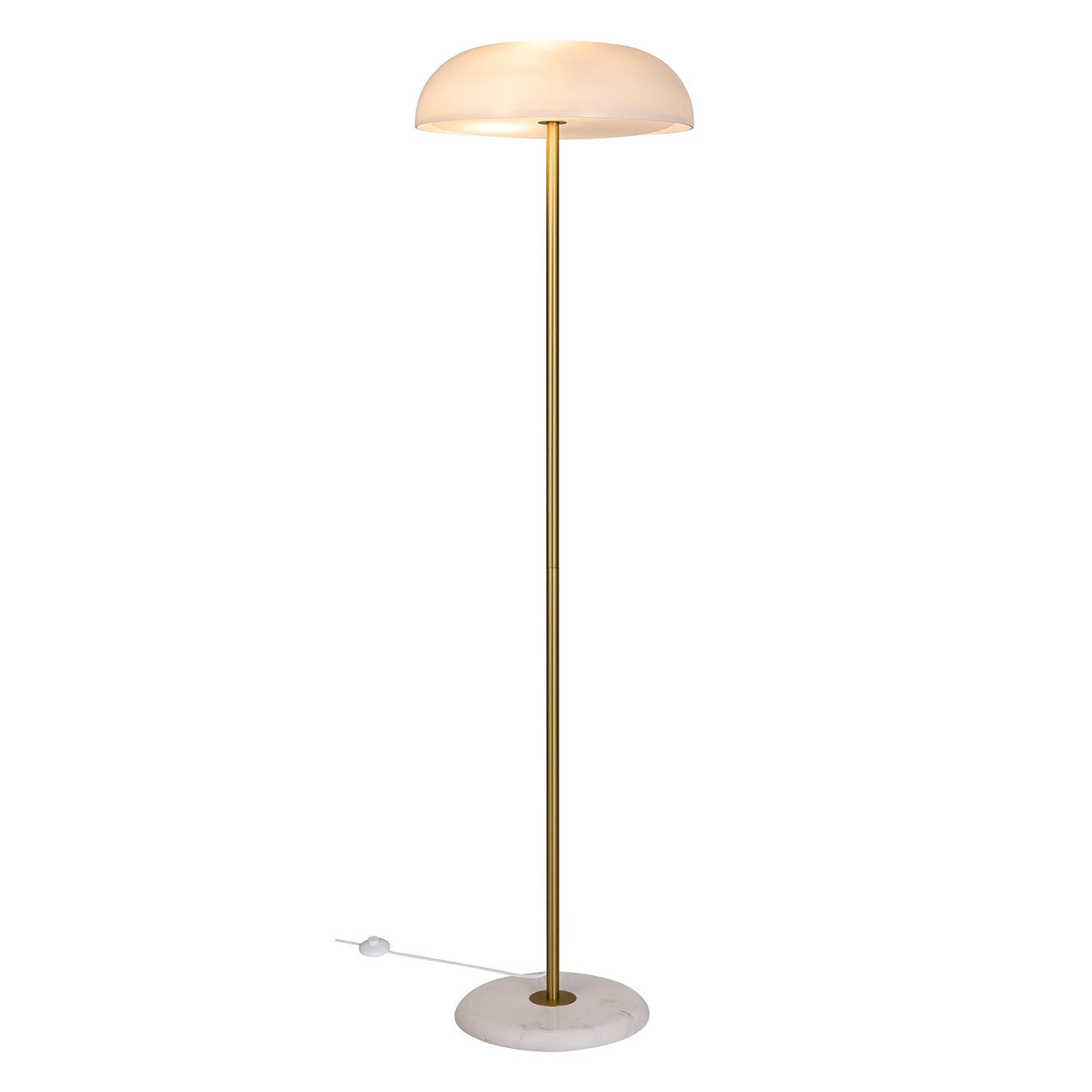 Glossy Vit Golvlampa
