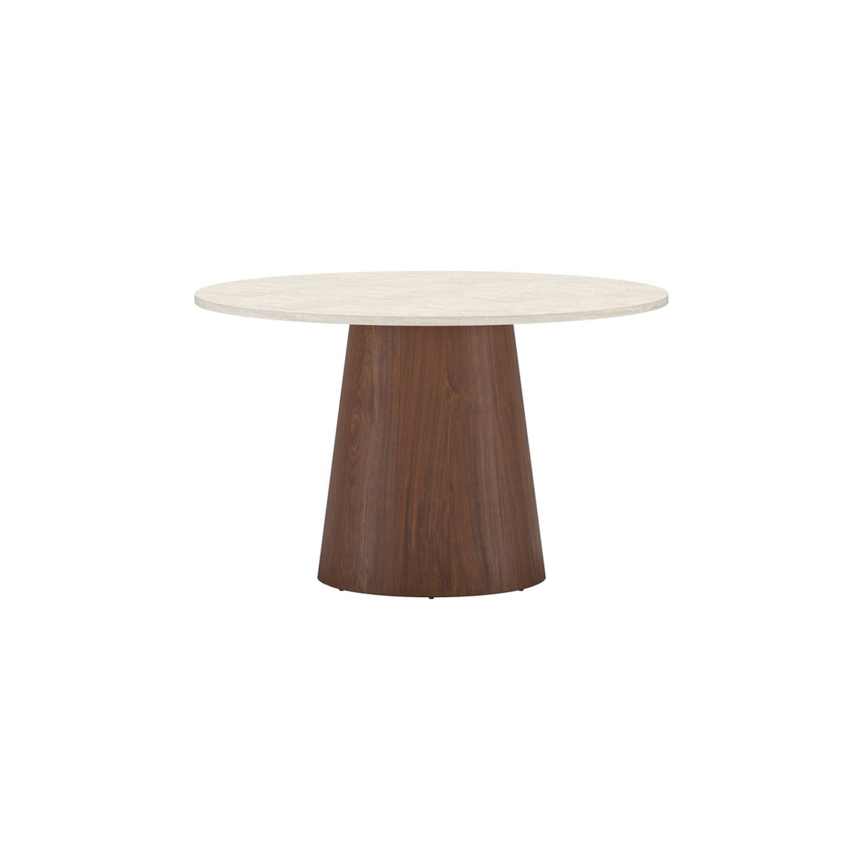 Lanzo Runt matbord Beige, Brun, MDF