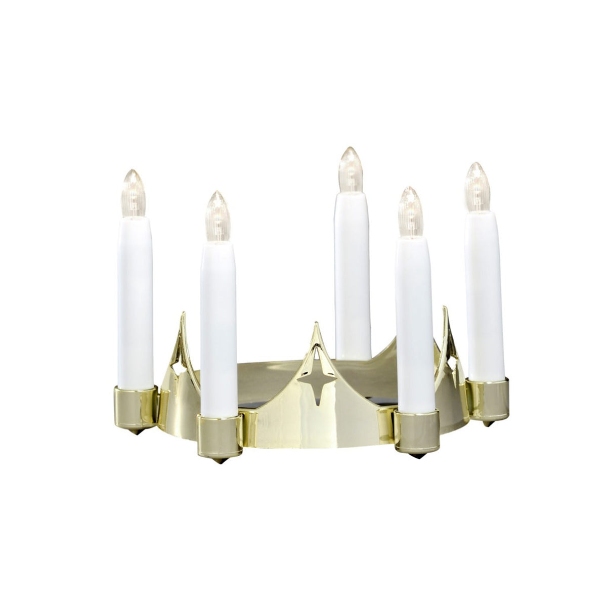 Luciakrona 5 LED Guldfärgad Luciabelysing